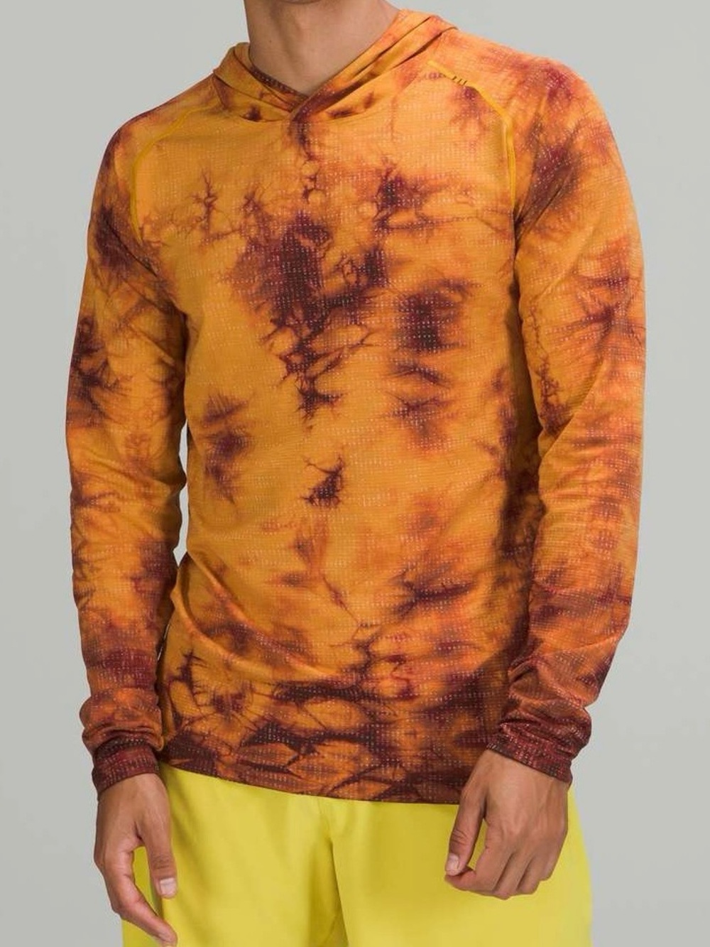 Lululemon Metal Vent Tech Hoodie 2.0 XL Marble Dye Soleil / Mulled Wine